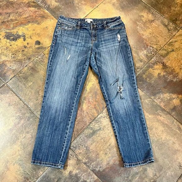 Liz Claiborne Petite Distressed Boyfriend Size 8P - Picture 2 of 11